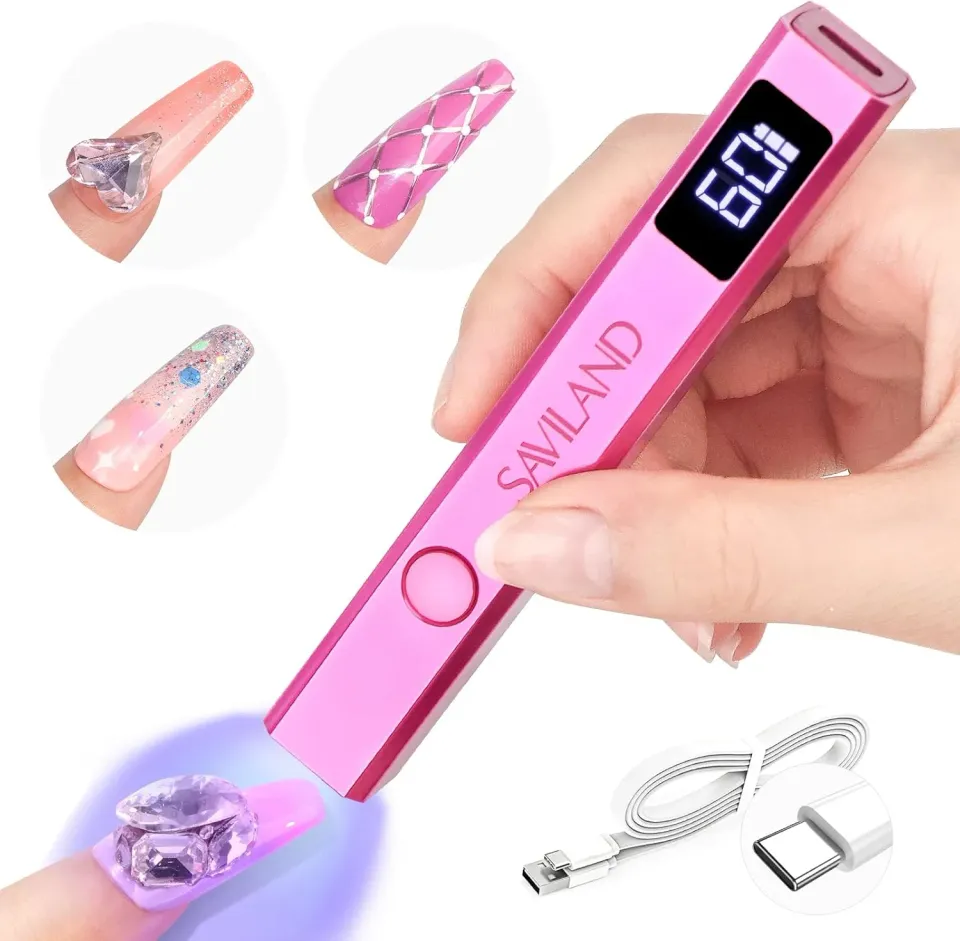 Saviland Mini lampada UV unghie 12W con display LCD