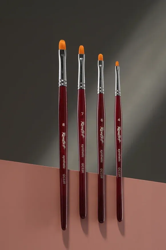 Majida GC33R 7 pennello unghie ovale professionale