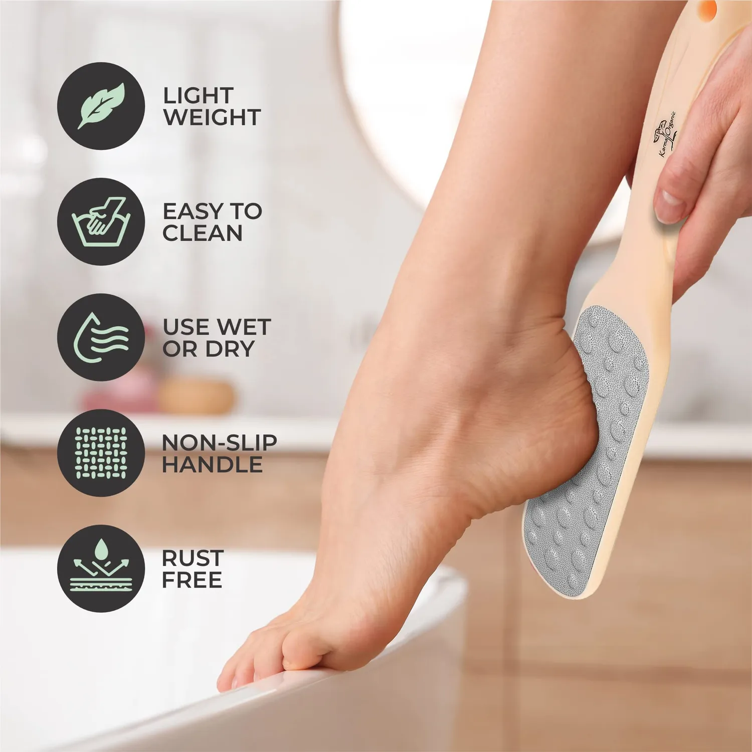 Karma Organic strumento pedicure rimozione calli piedi professionale