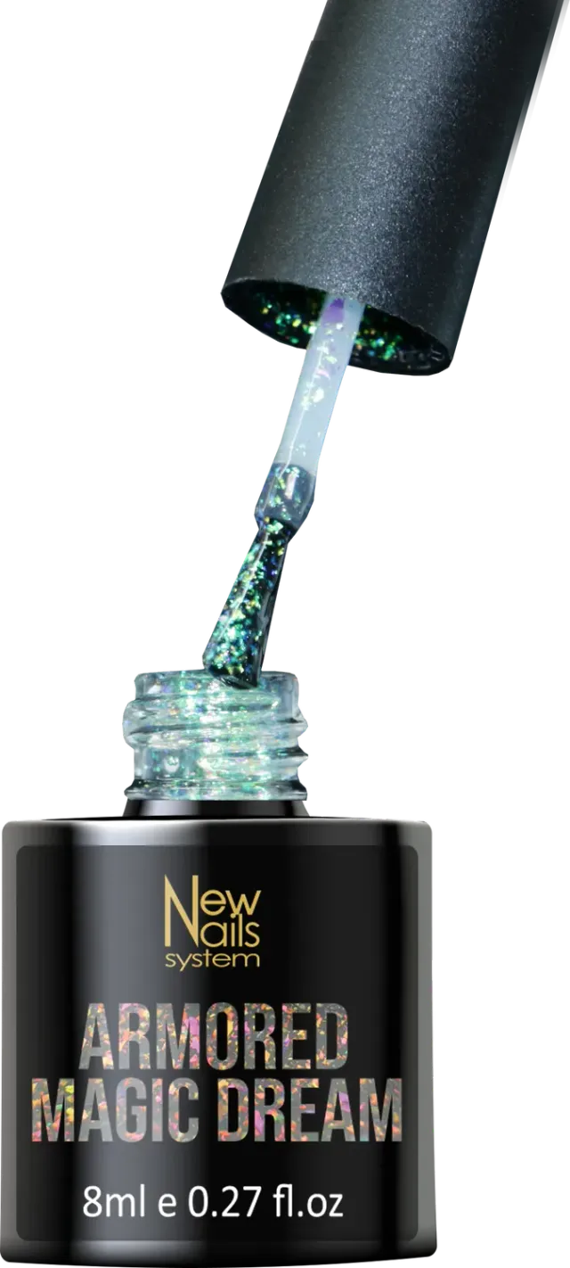 New Nails System Armored Magic Dream top coat glitter 10 ml