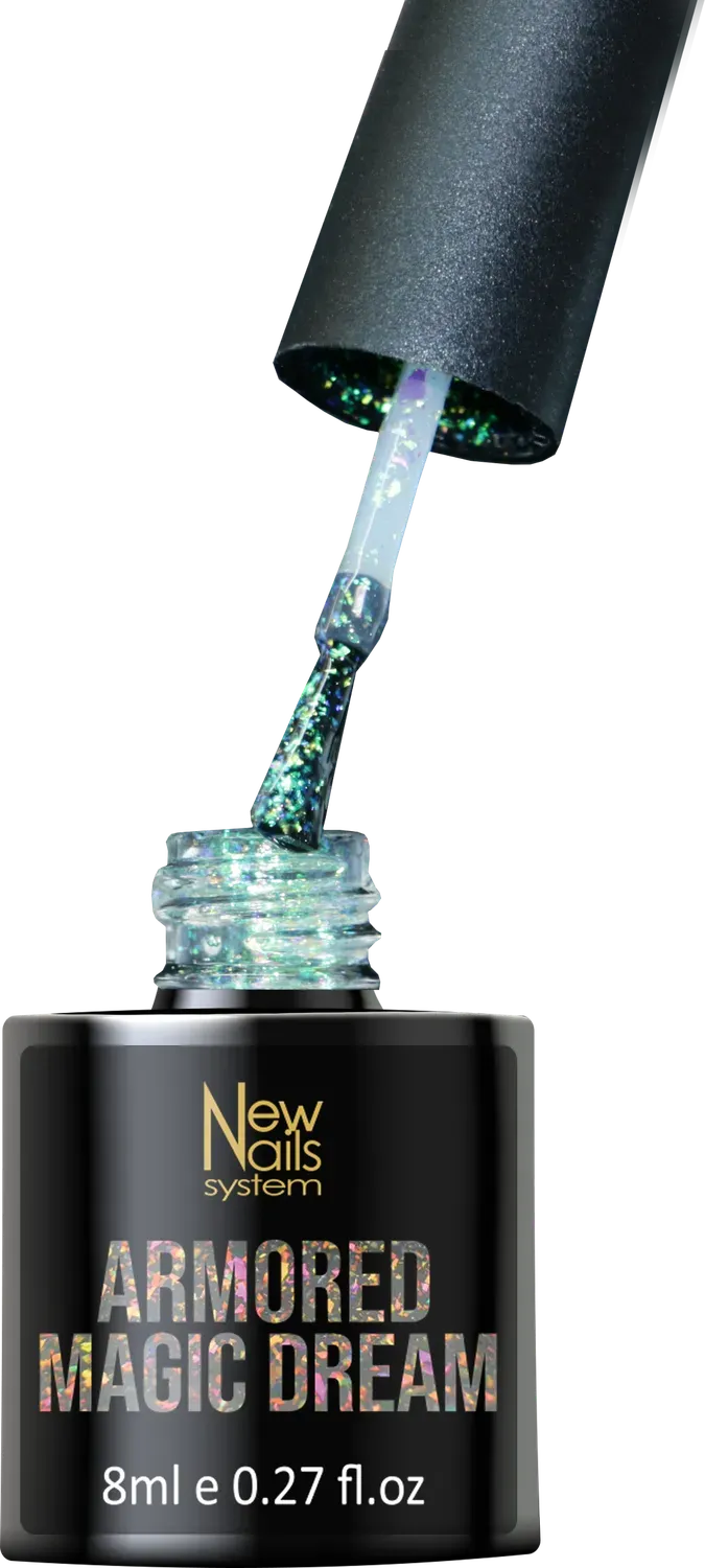 New Nails System Armored Magic Dream top coat glitter 10 ml