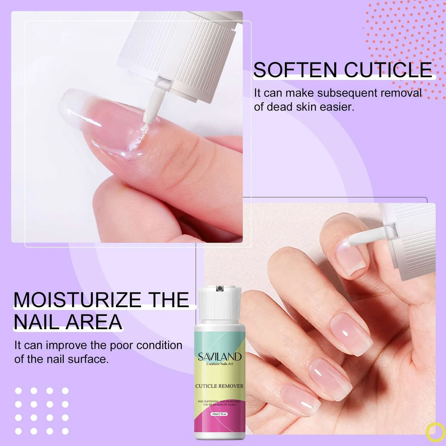 Saviland Kit Cura Cuticole Crema 60 ml con tronchesina
