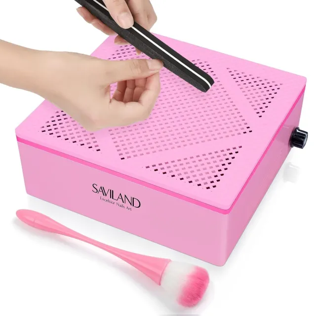 Saviland Aspiratore Polvere Unghie 60W 3800 RPM con Filtro