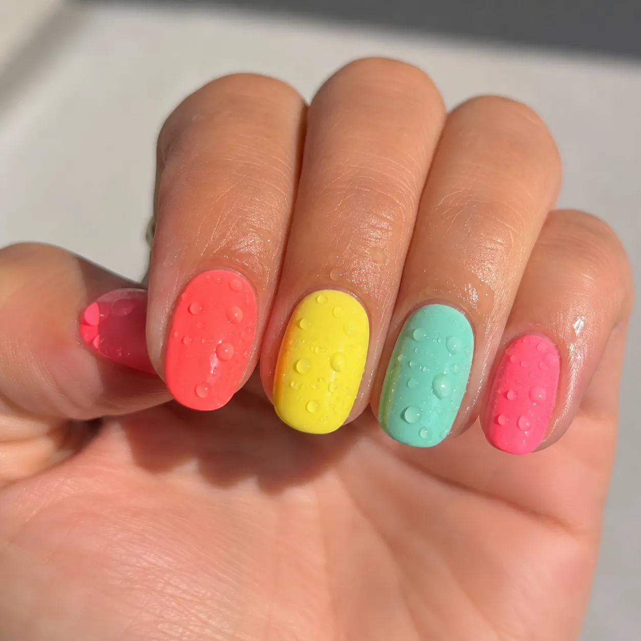 New Nails System Water Effect A+B top coat effetto gocce 3D