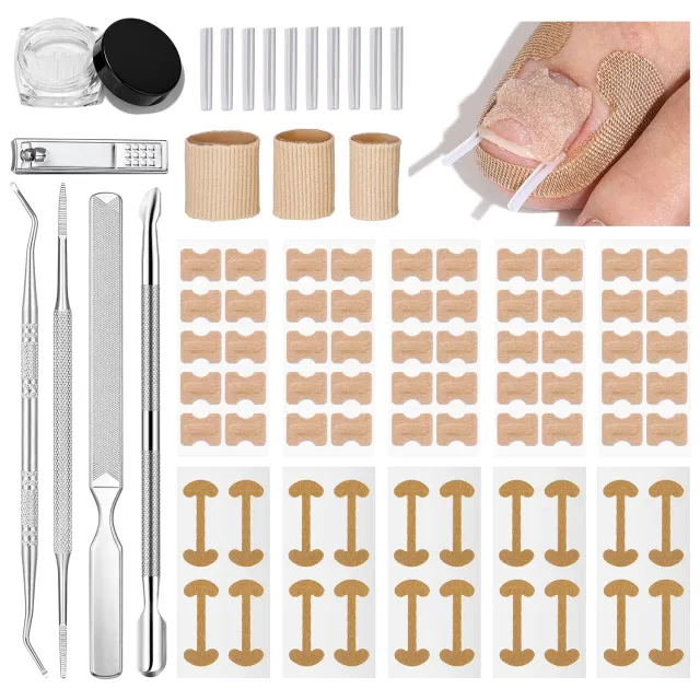 Saviland Kit Correttore Unghia Incarnita con Strisce e Tool