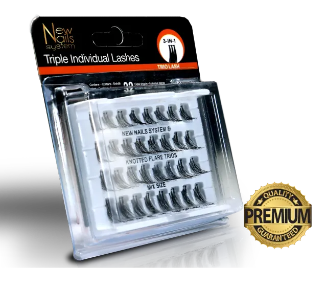 New Nails System Trio ciglia finte 32 ciuffetti mix