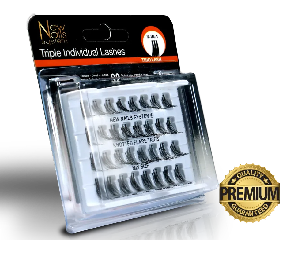 New Nails System Trio ciglia finte 32 ciuffetti mix