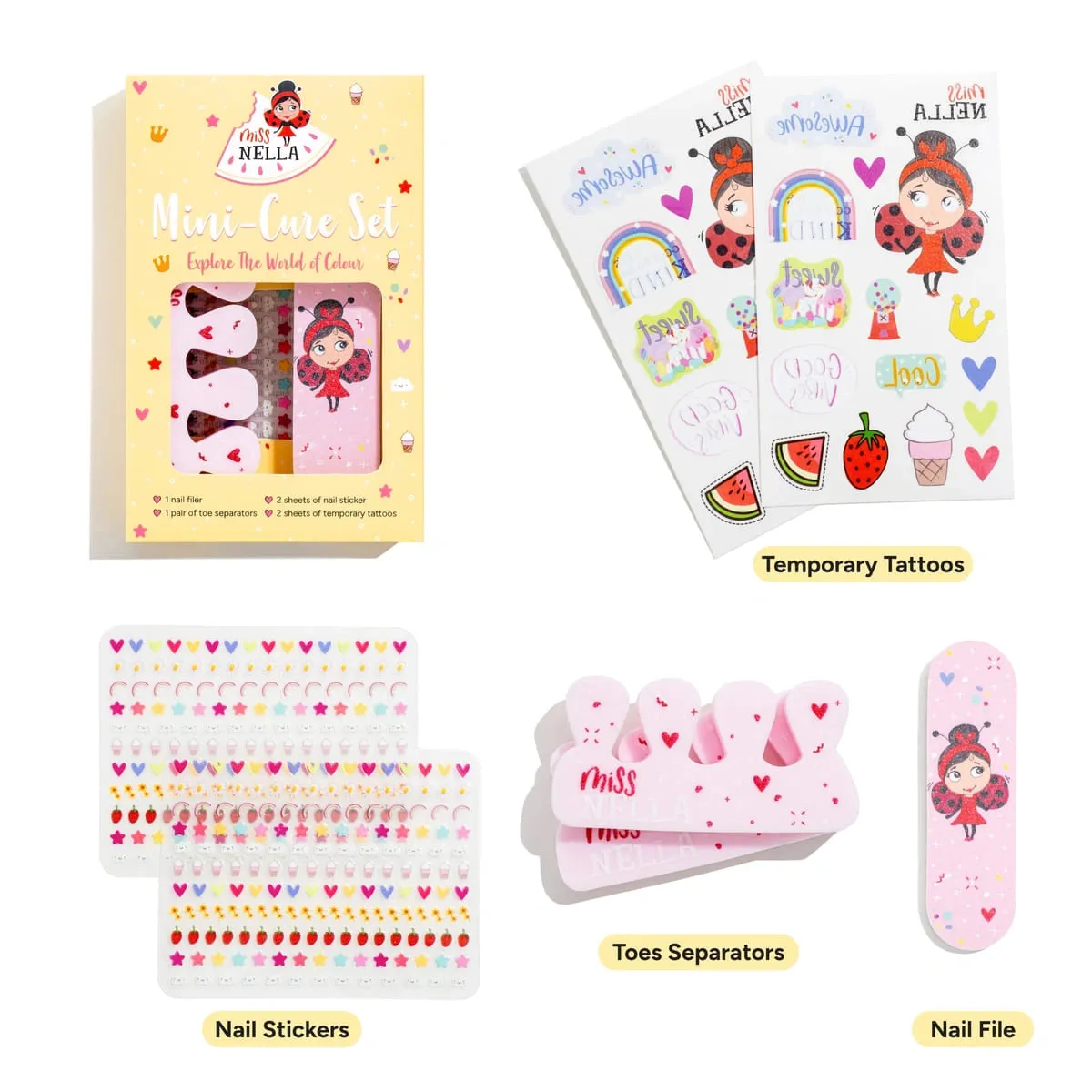 Miss Nella Little Beauty Box set trucco bambina glitter