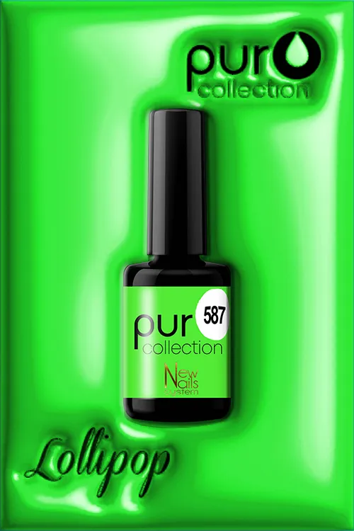 New Nails Lollipop 587 Smalto Semipermanente Verde Fluo