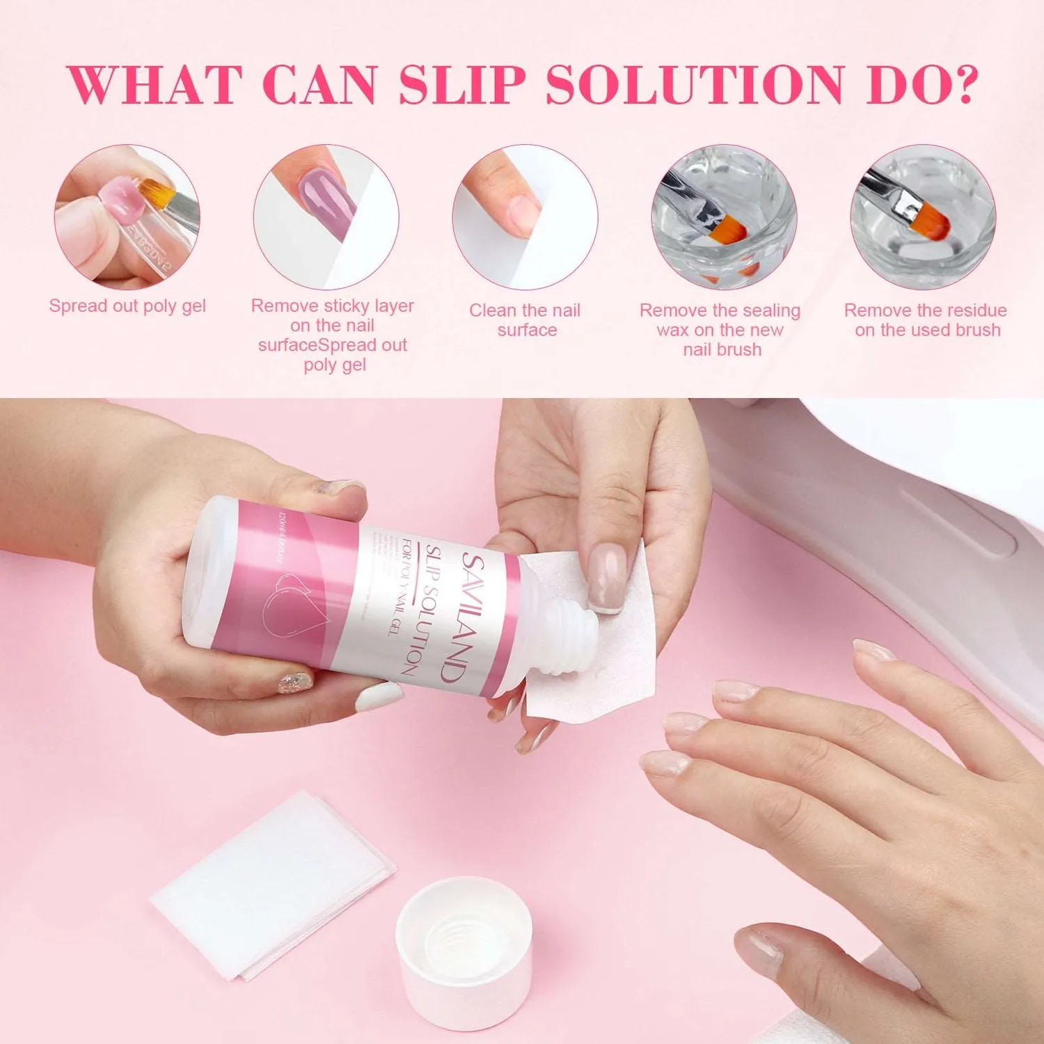 Saviland Slip Solution Liquido Modellante Polygel Unghie