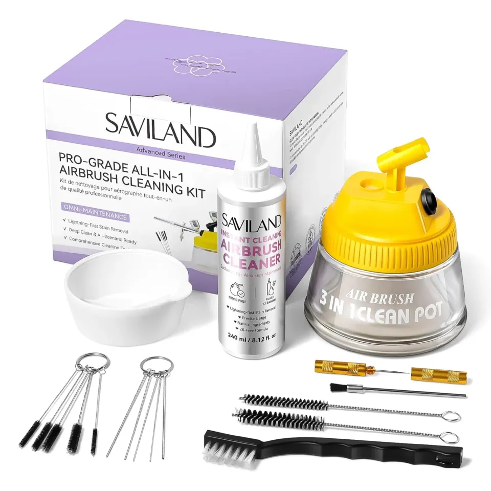 Saviland Cleaner kit pulizia aerografo inodore bassa