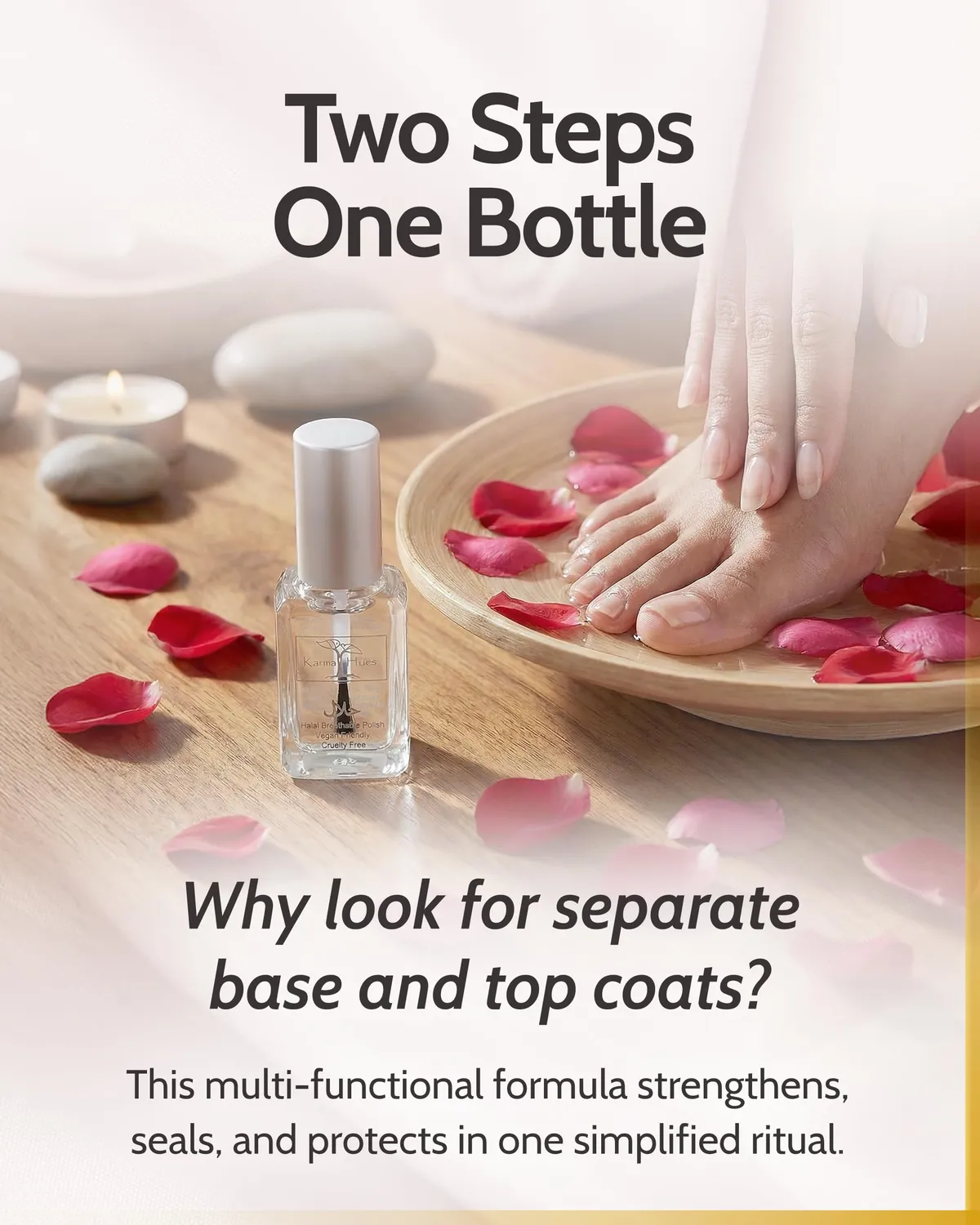 Karma Organic Anastasia smalto top coat traspirante halal