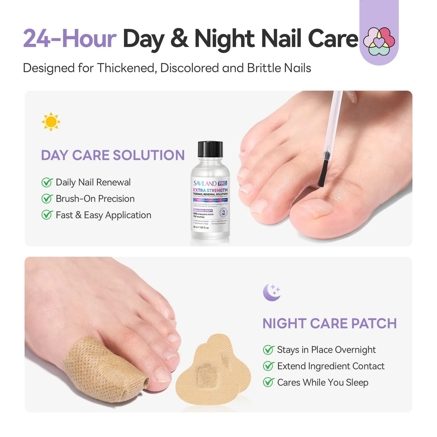 Saviland Day Night trattamento unghie antimicotico extra forte