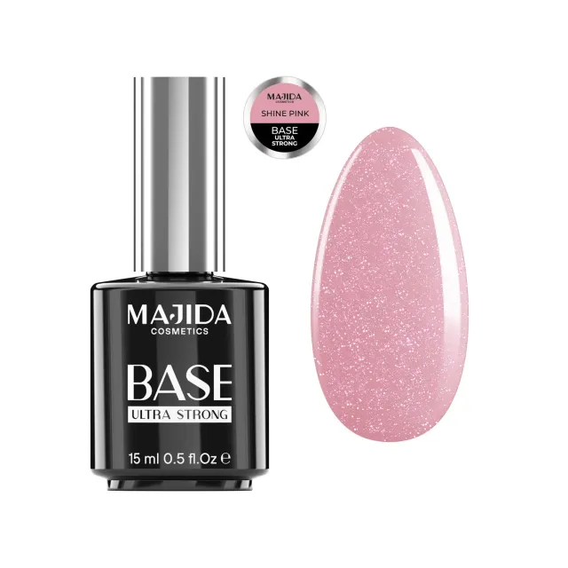 Majida Cosmetics Base Ultra Strong Shine Pink base 15 ml rosata