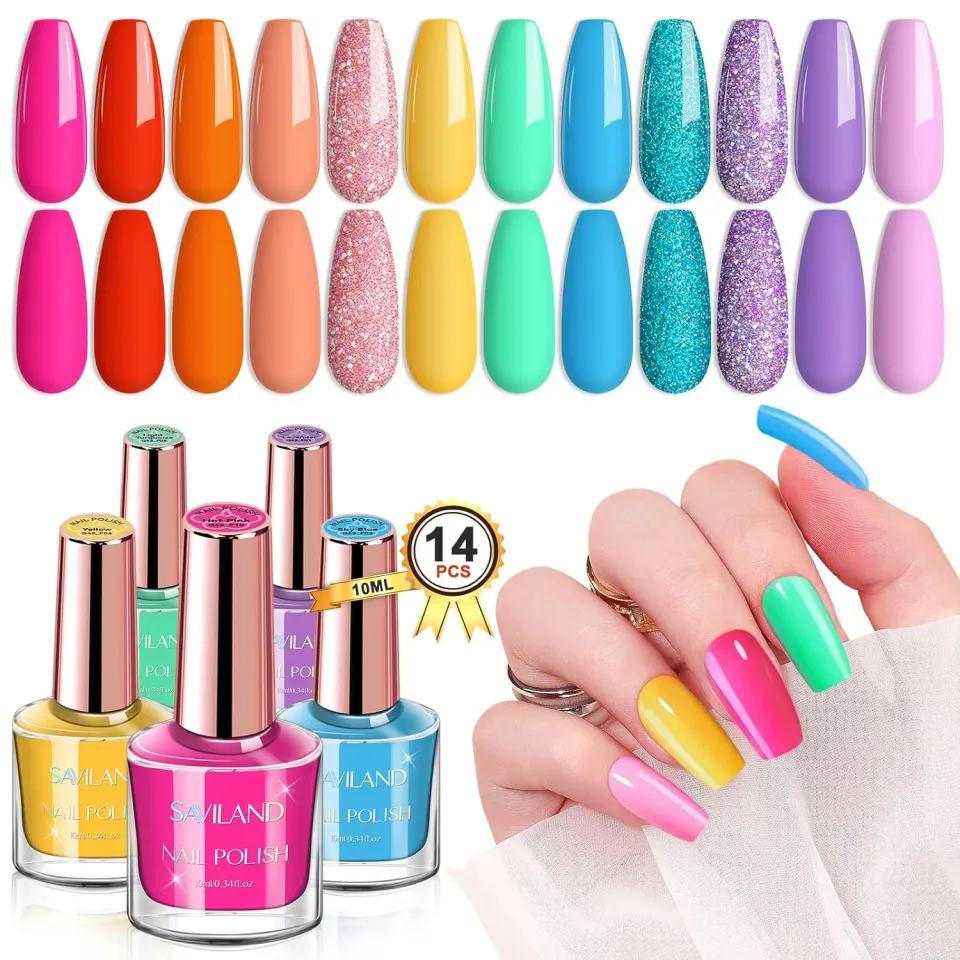 Saviland Neon Bright smalto unghie 12 pezzi colori neon