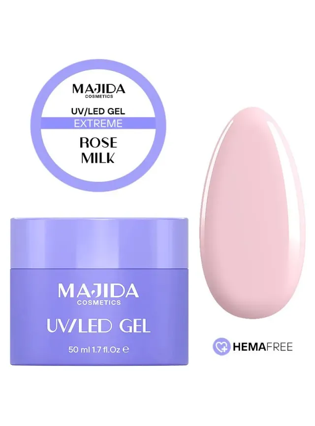 Majida Cosmetics Extreme Rose Milk gel costruttore 50 ml cover