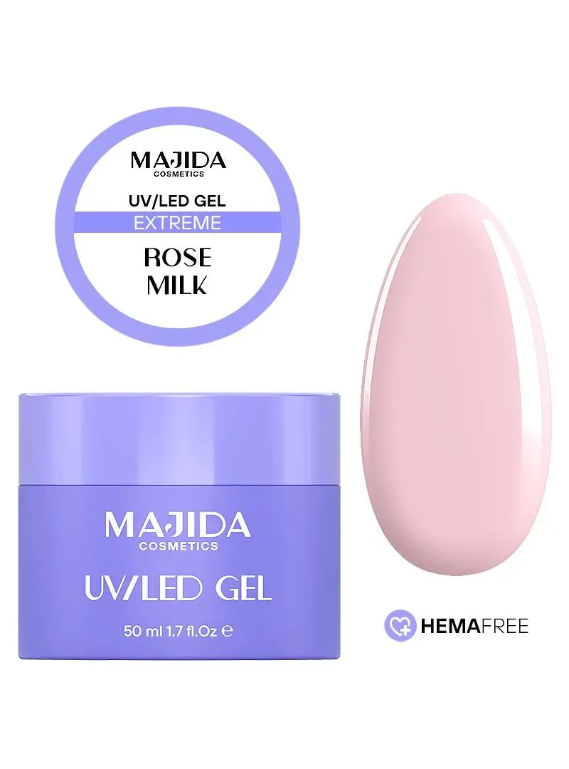 Majida Cosmetics Extreme Rose Milk gel costruttore 50 ml cover