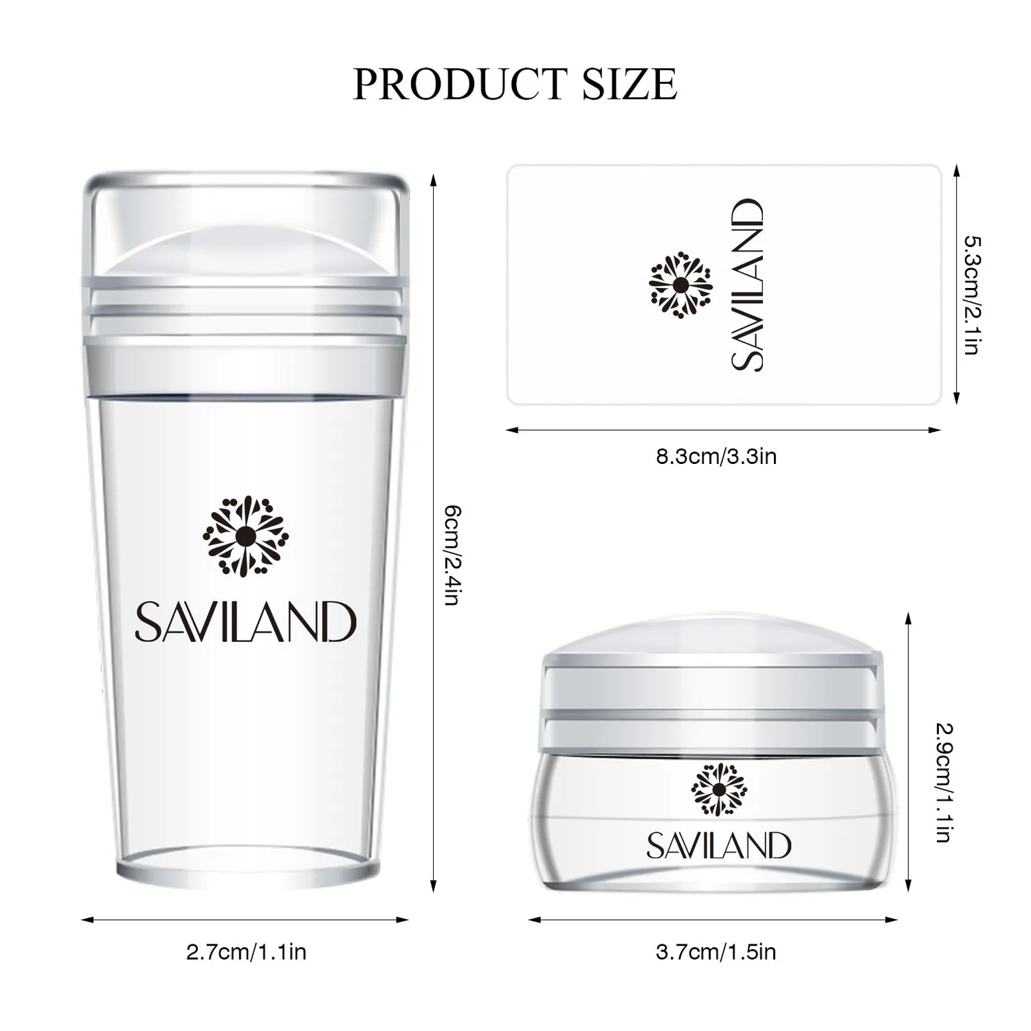 Saviland French Tip Timbri Unghie 4 Pezzi French Coprente