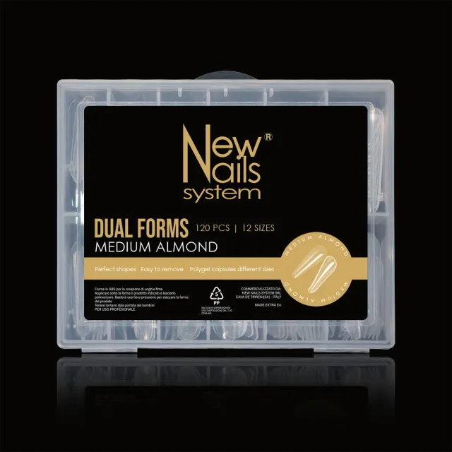 New Nails System Medium Almond Dual Form Mandorla 120 pz