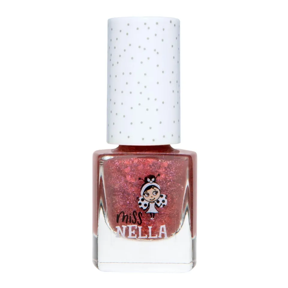 Miss Nella Shazam smalto peel off rosso rame glitter