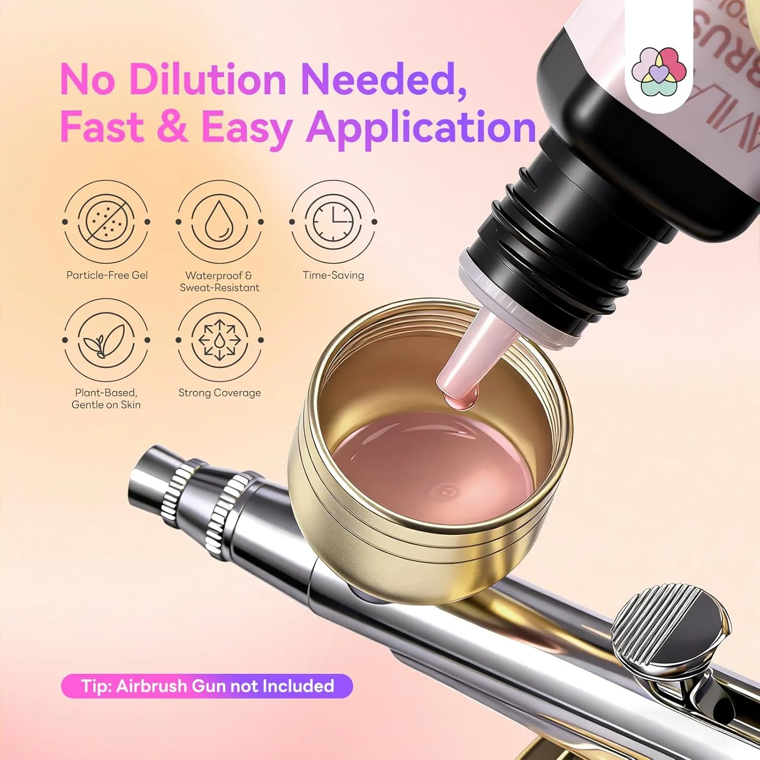 Saviland Set Smalto Gel Airbrush Cappuccino 12pz coprente