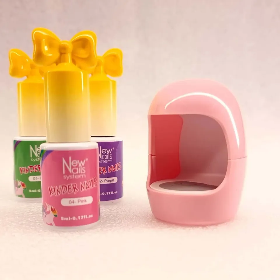 New Nails System Kindernails set smalto bambine 5 colori regalo