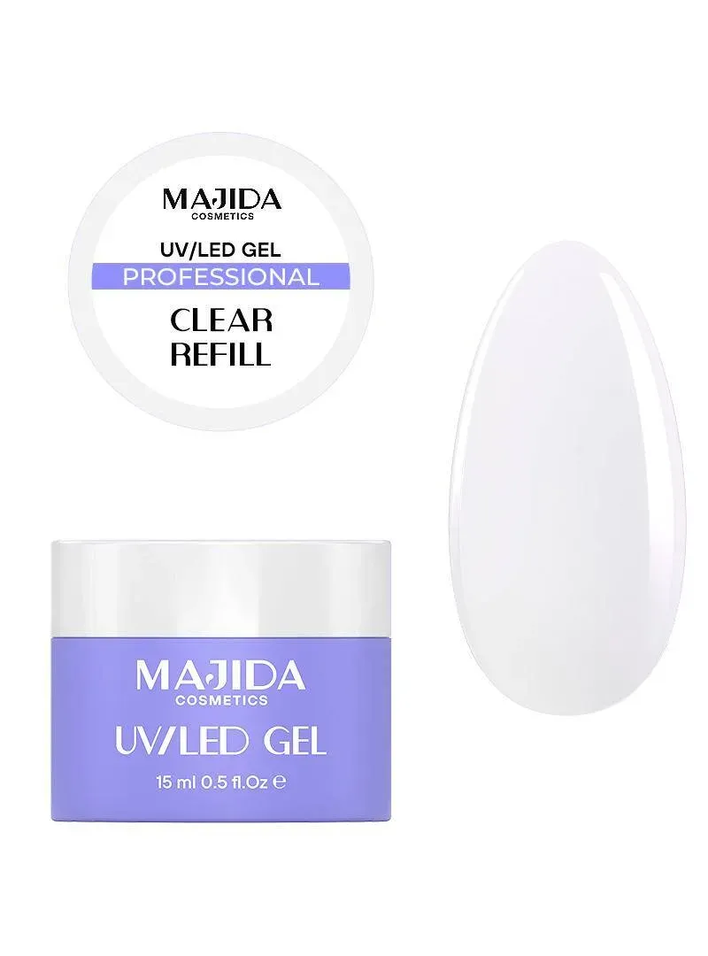 Majida Gel Clear Refill gel 15ml trasparente TPO free