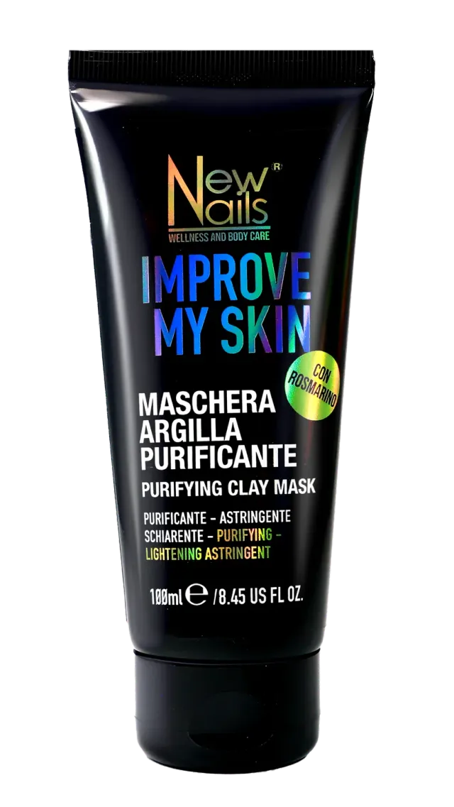 New Nails System Improve My Skin maschera viso argilla 100ml purificante
