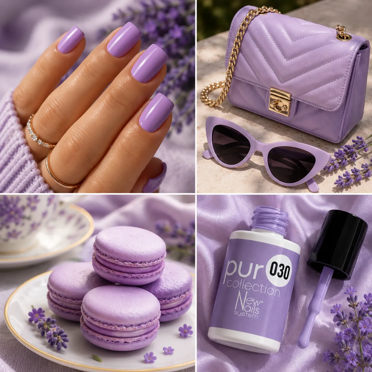 New Nails System Candies 030 smalto lavender candy
