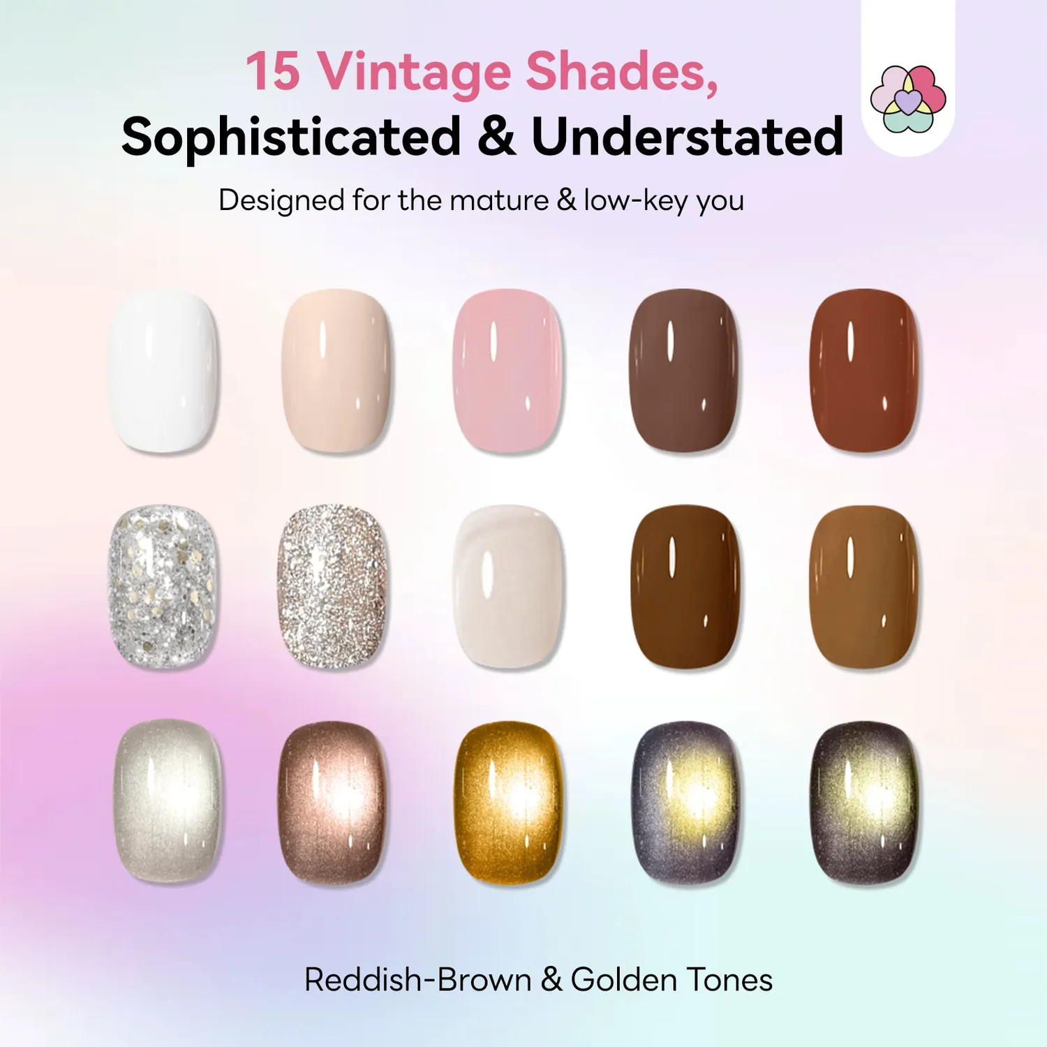 Saviland 15 Colori Polygel Kit Nude Glitter Cat Eye lunga durata
