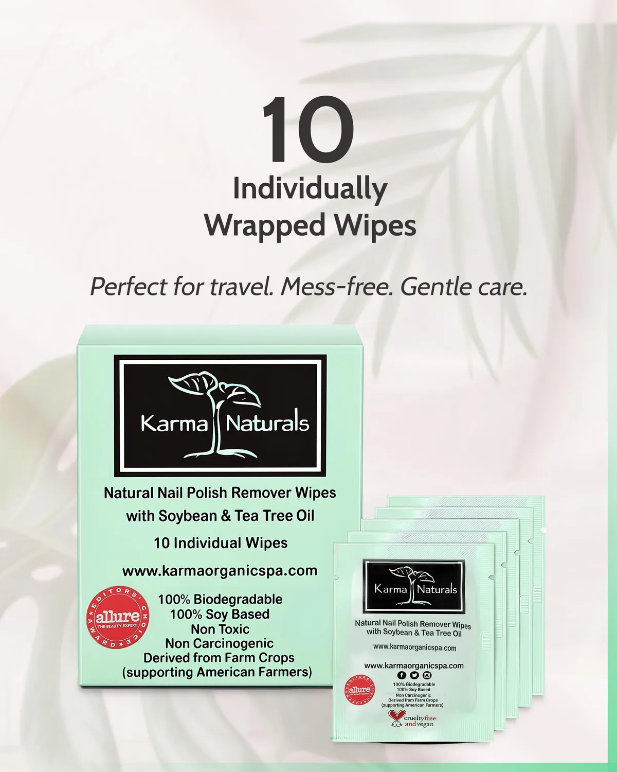 Karma Organic Salviette Levismalto Tea Tree 10 Pezzi