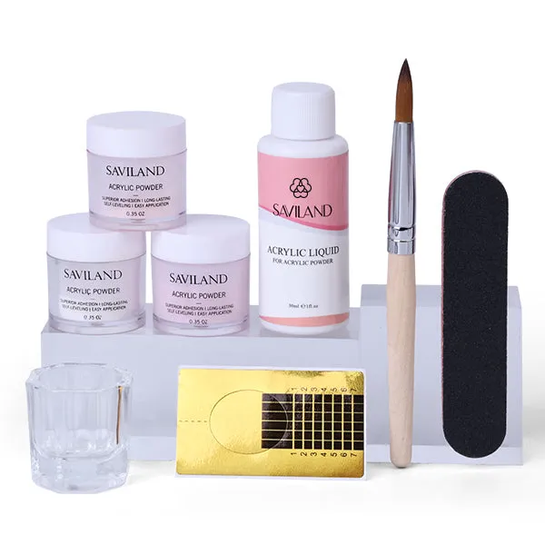 Saviland Kit Unghie Acriliche Basic Starter Pratica Casa