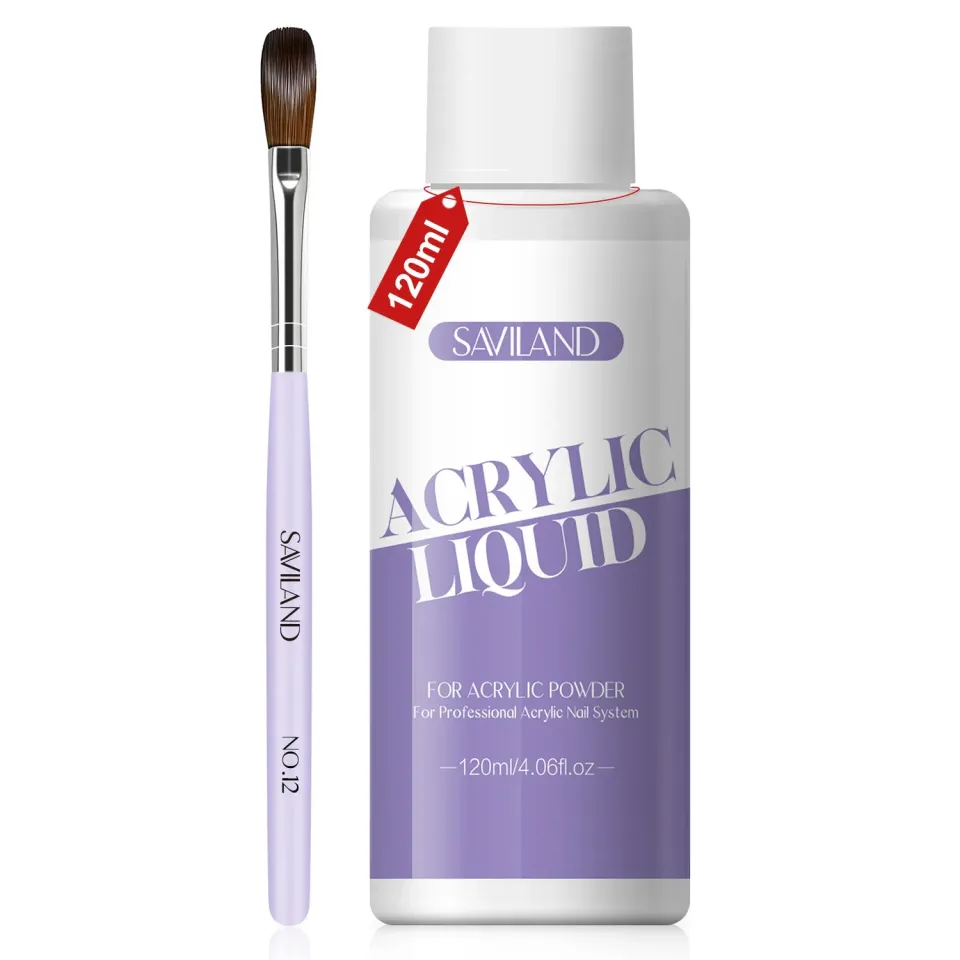 Saviland Acrylic liquido monomero 120ml con pennello 12