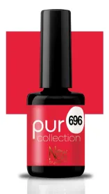 New Nails System Popart 696 smalto semipermanente rosso fragola UV LED
