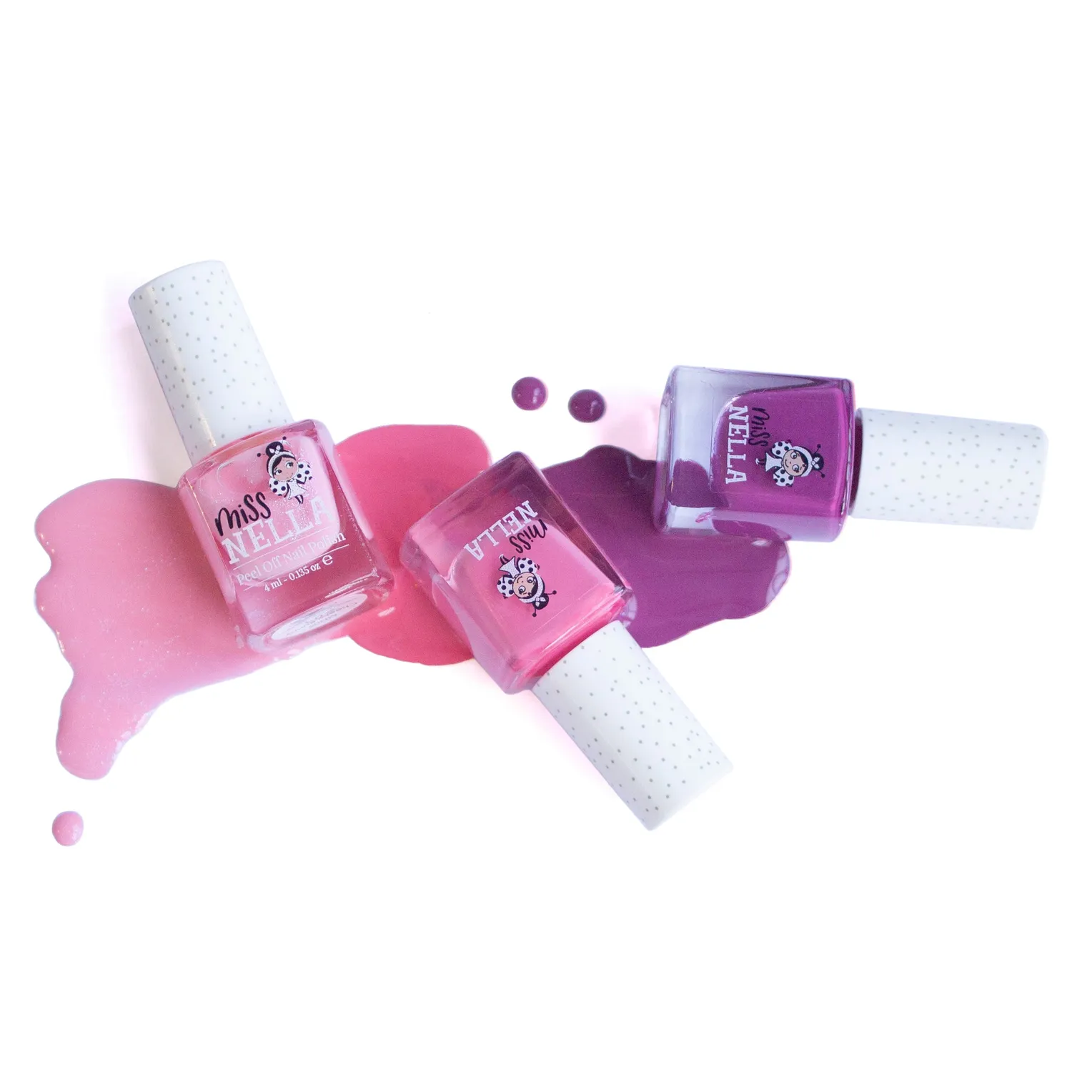 Miss Nella Sweet Little Pack set 3 smalti peel off rosa