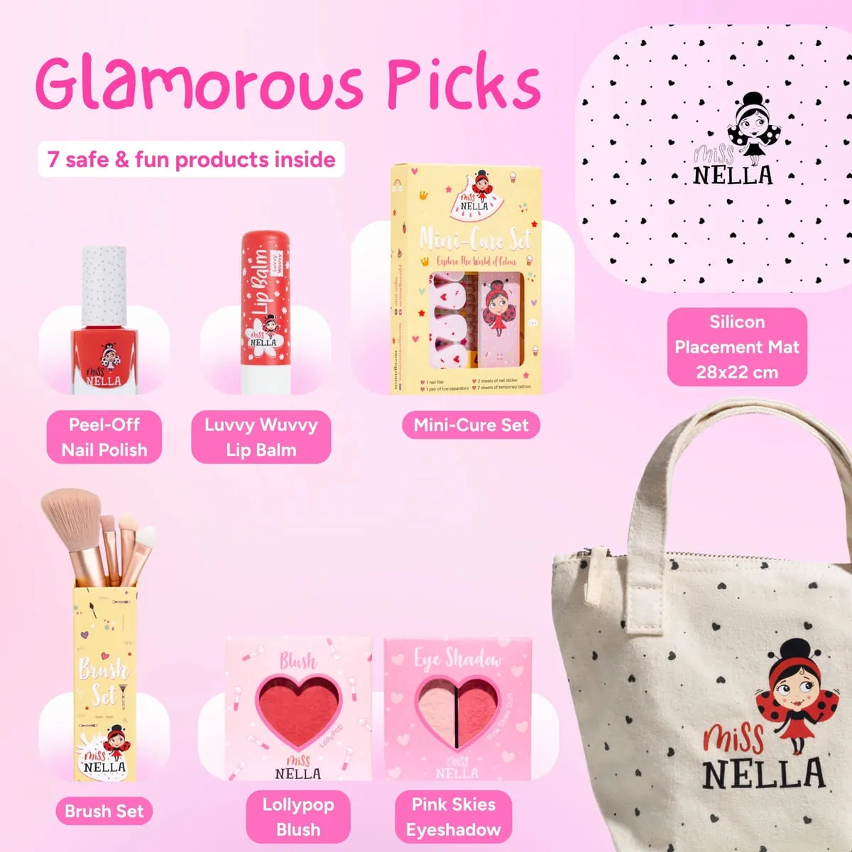 Miss Nella Glamorous Picks set regalo trucco bambina