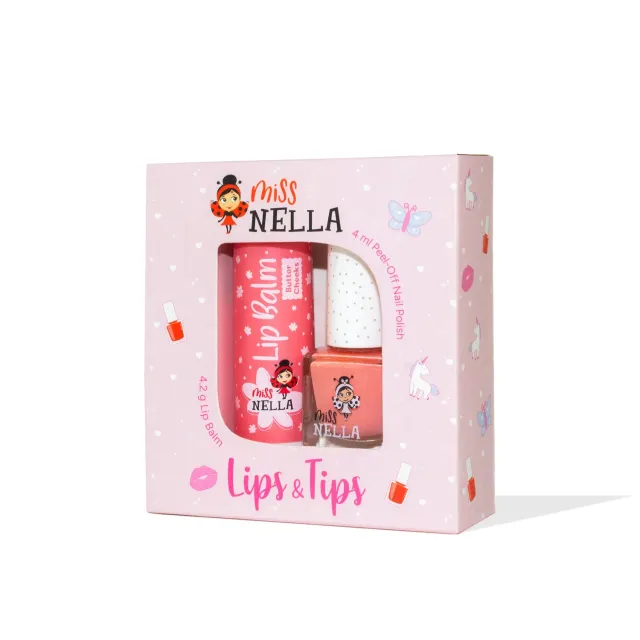 Miss Nella Lips Tips Duo Cheeky Bunny smalto balsamo labbra