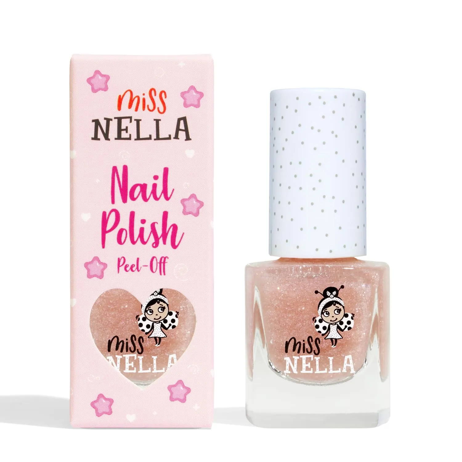 Miss Nella Abracadabra Glitter top coat rosa glitter