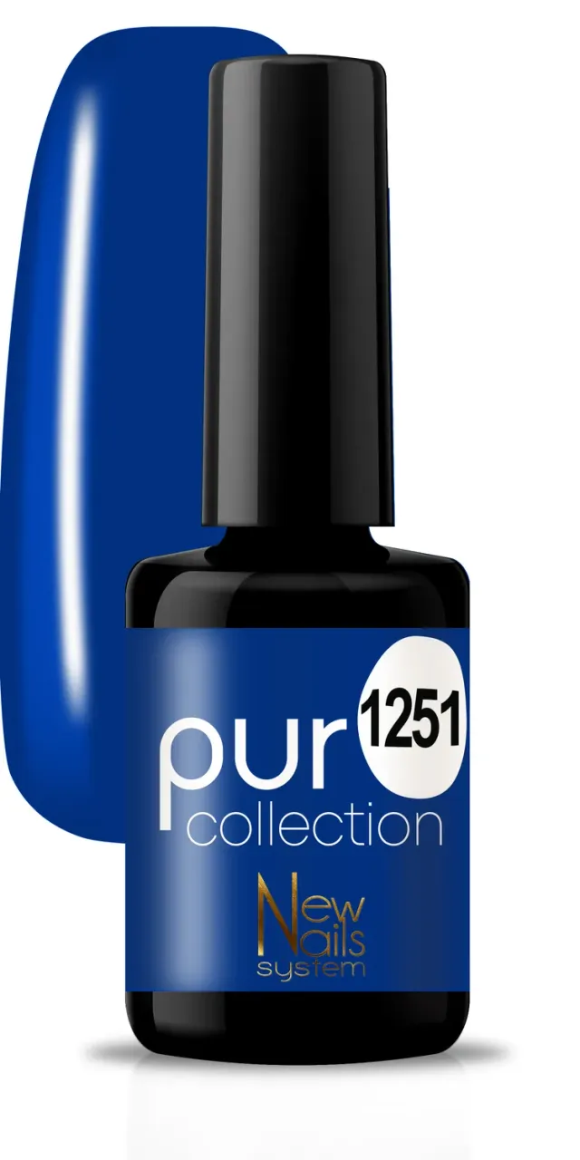 New Nails System Blues 1251 smalto semipermanente blu avion UV LED