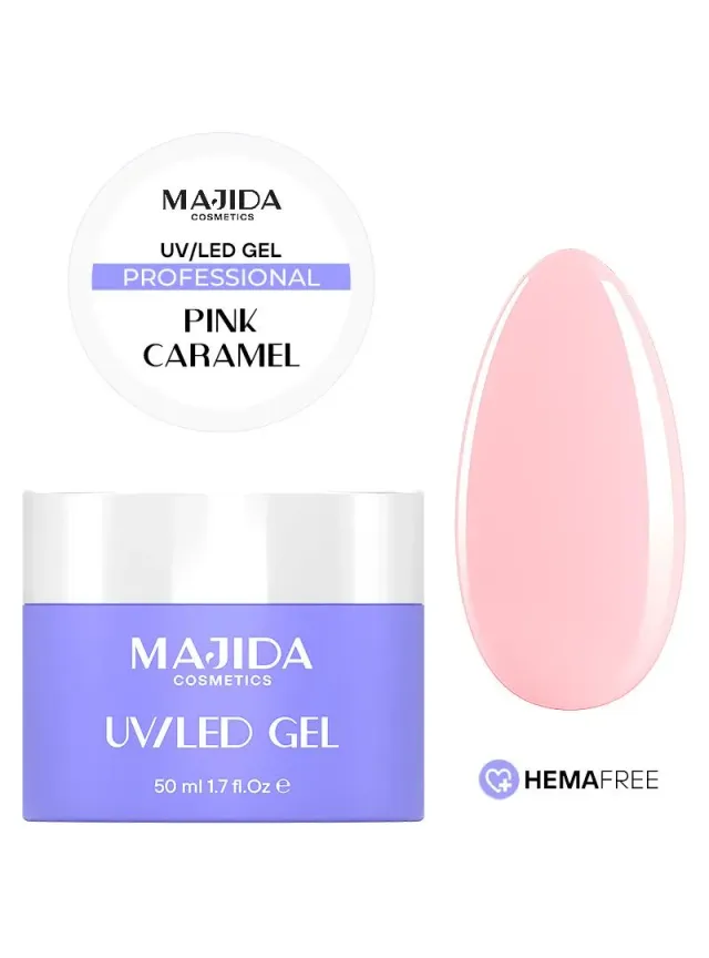Majida Gel Pink Caramel gel ricostruzione 50 ml rose coprente