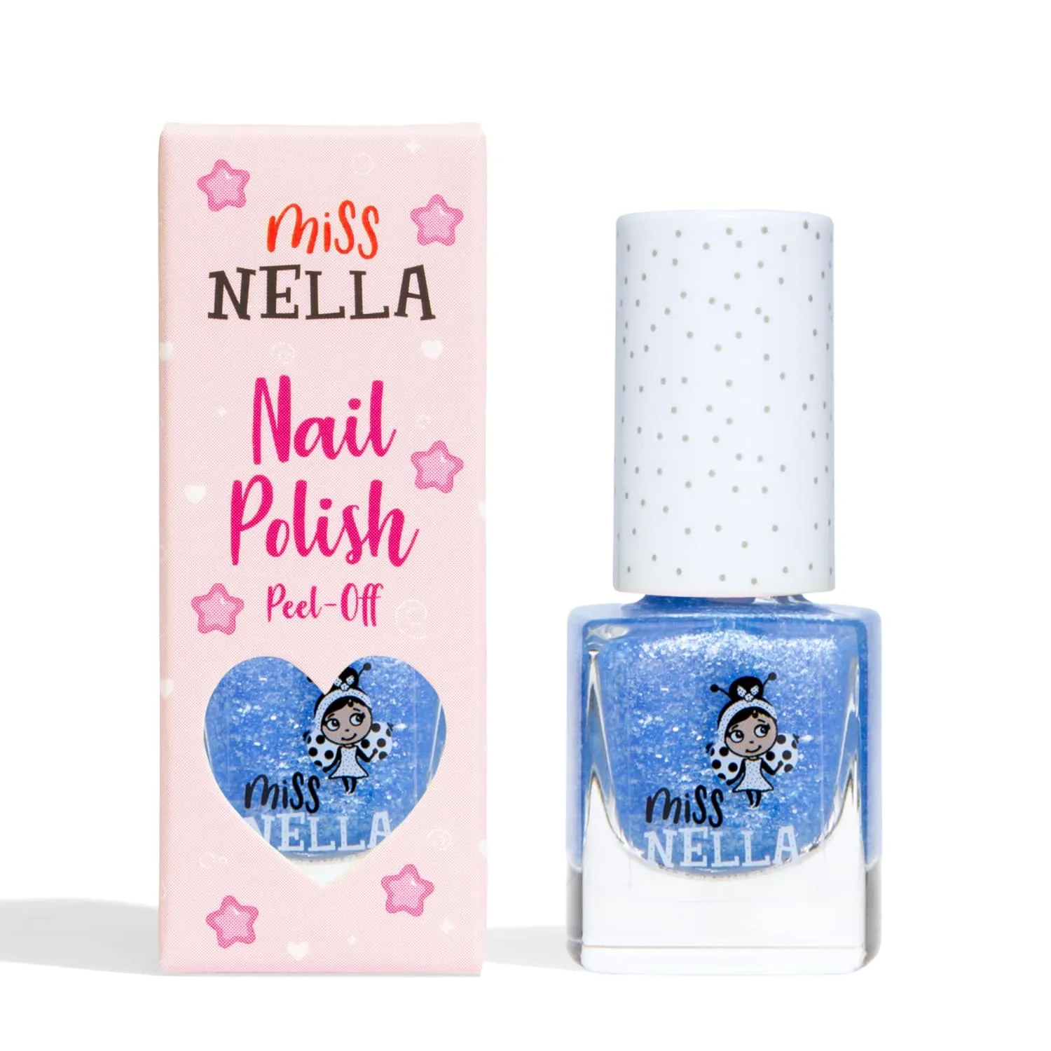 Miss Nella Elephunky smalto peel off blu glitter