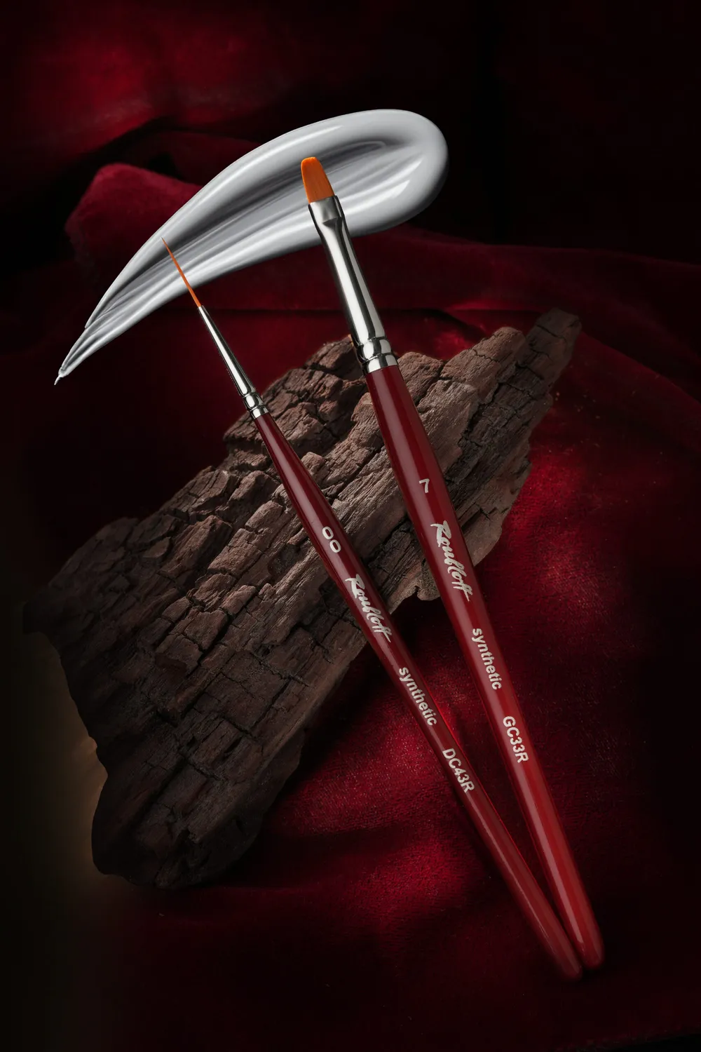 Majida GC33R 7 pennello unghie ovale professionale