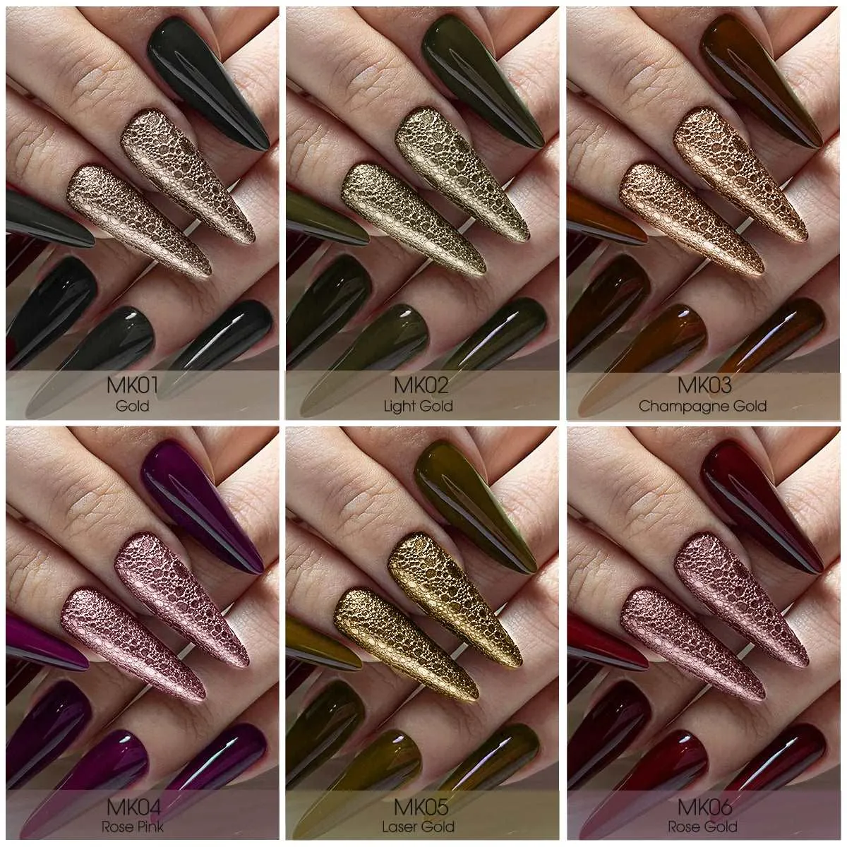 Saviland Polvere Chrome Oro Effetto Specchio 6 Colori 2g