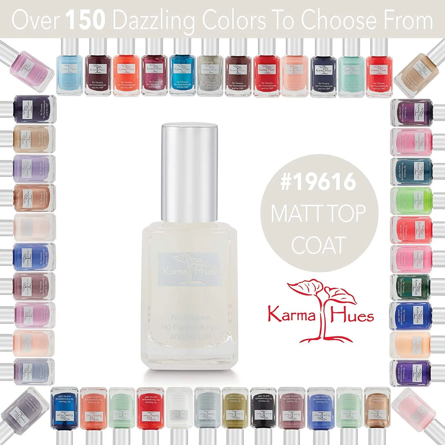 Karma Organic Top Coat smalto opaco lunga tenuta