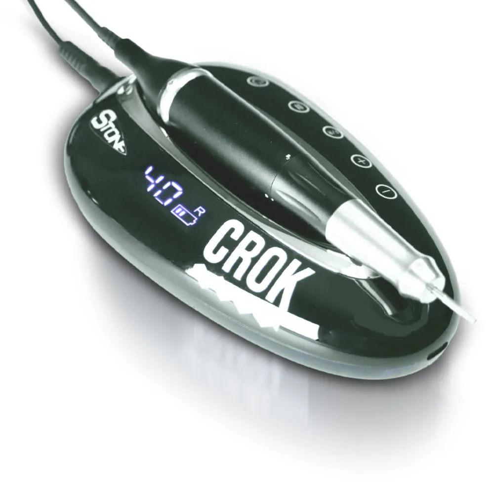 New Nails System Crok Stone Fresa Unghie Cordless Black Gold