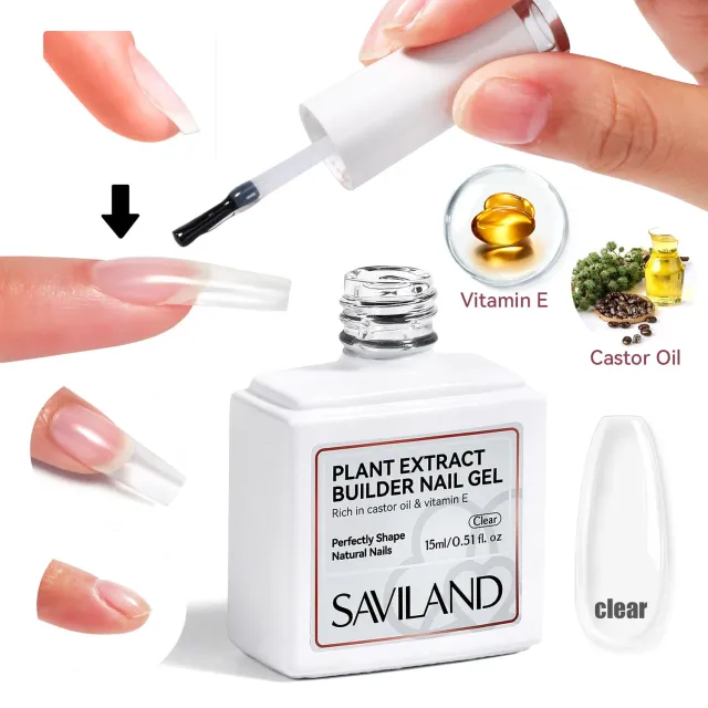 Saviland builder gel latte trasparente 15 ml rinforzante