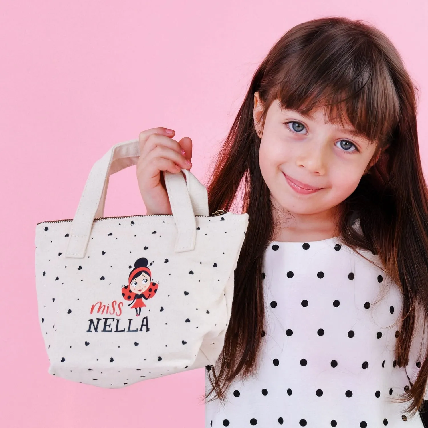Miss Nella Canvas borsa trucco tela 24x16x10 cm