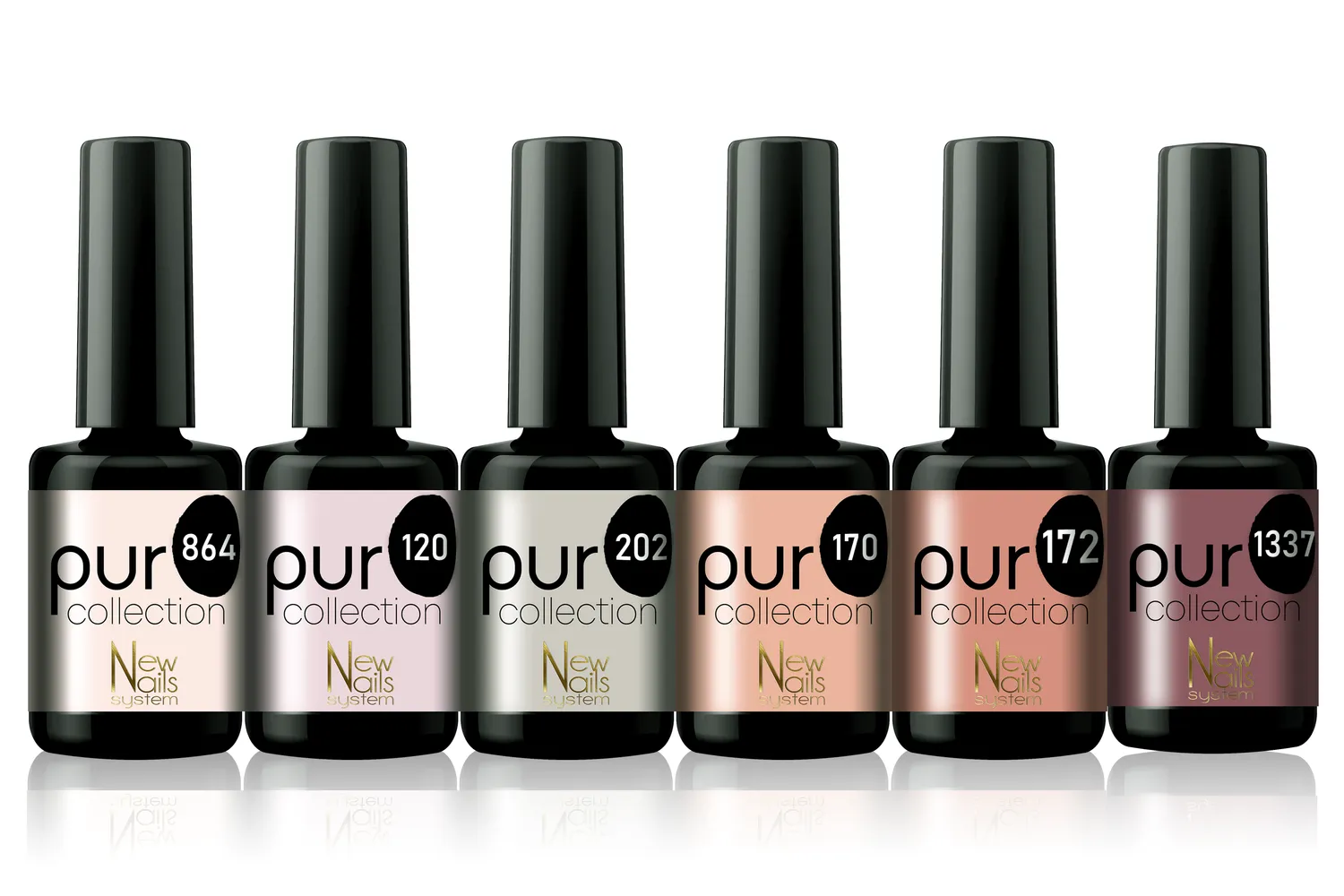 New Nails System Life in Love set 6 smalti semipermanenti nude