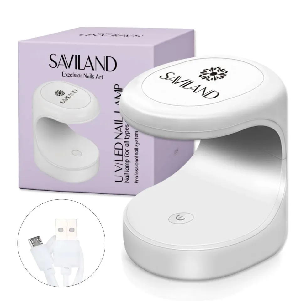 Saviland Mini lampada UV LED unghie un dito 16W apertura 180°
