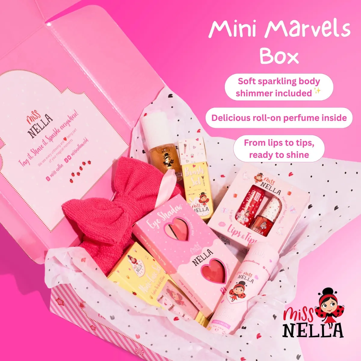Miss Nella Mini Marvels cofanetto trucco bambina glitter